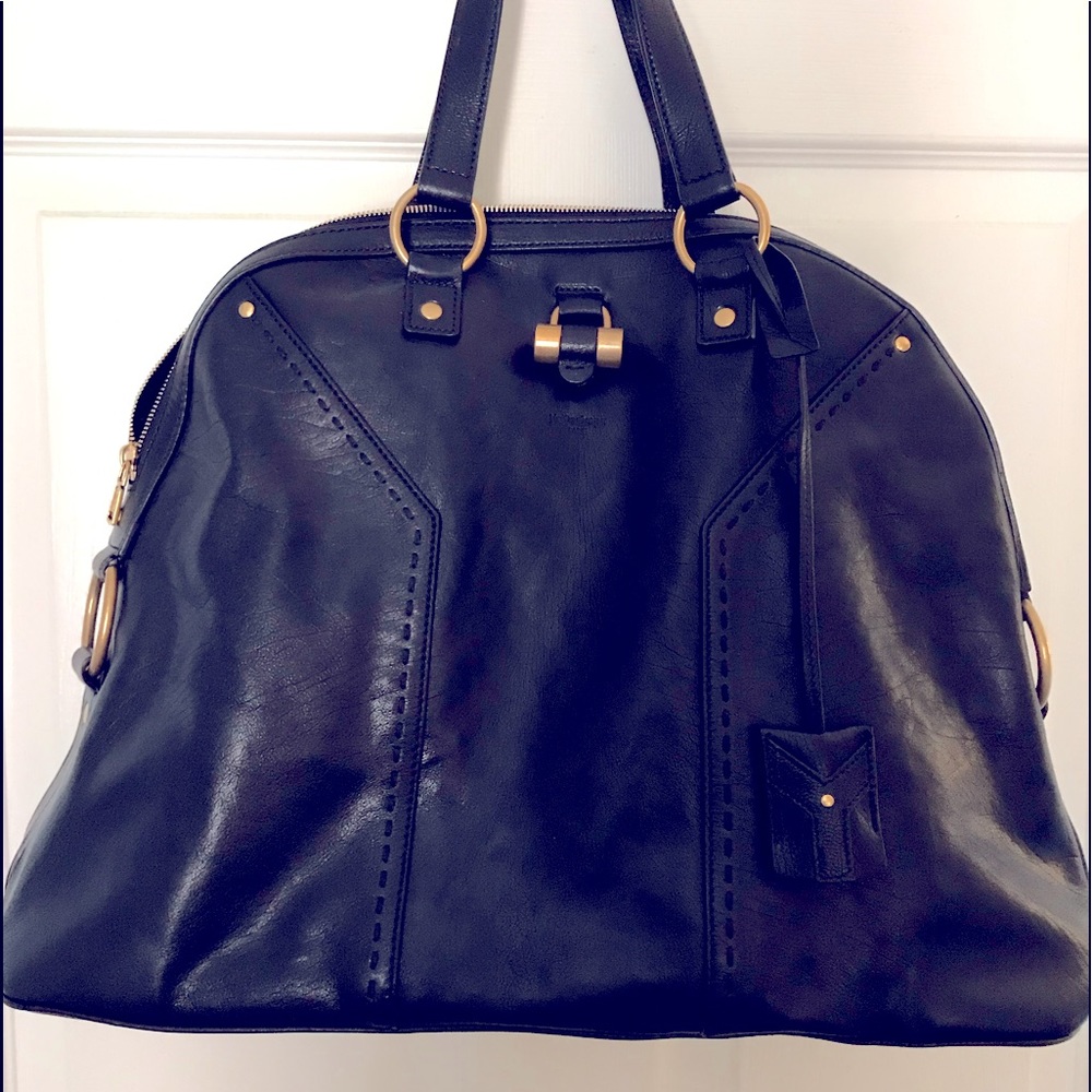 Yves Saint Laurent Large Muse Dome Satchel